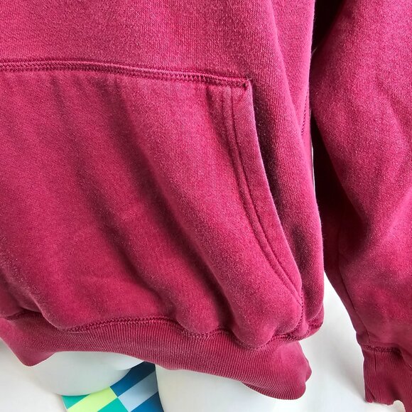 Nike Sweatshirt Mens Large Red Hoodie Sportswear Athletisure Swoosh Casual Sport - Picture 5 of 12